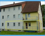 Balkonansicht - 2 Zimmer Etagenwohnung zur Miete in Köthen OT Arensdorf
