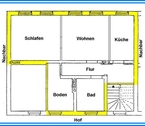 Grundriss - DG Wohnung in Köthen - Etagenwohnung mit 69,40 m² in Köthen zur Miete