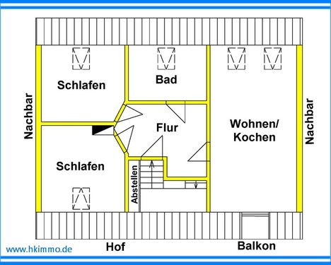 3-Raum Wohnung in Köthen - 