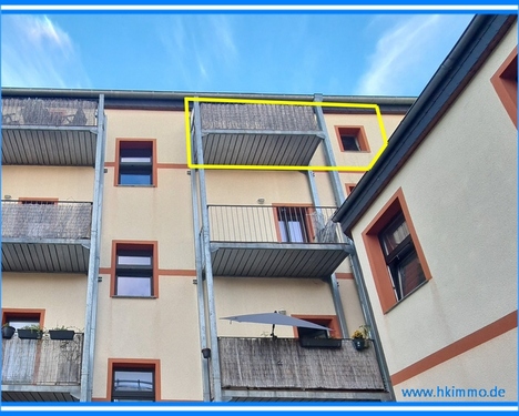 Balkon - 3 Zimmer Etagenwohnung zur Miete in Köthen