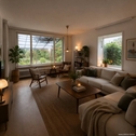 Wohnzimmer KI modifiziert - 