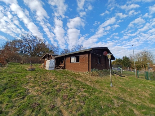 Haus 1 - Zwei Blockhäuser auf großem Grundstück mit traumhaften Ausblick über Felder
