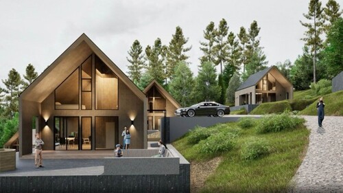 Bild 1 - Urbaner Baugrund 1300m2 Haus 100m2 Ski 10km