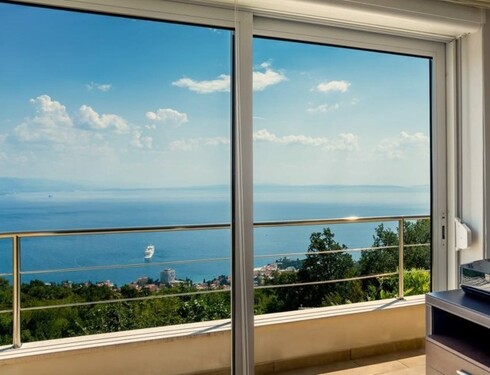 Bild 1 - Prächtige Villa am Hang über dem mondenen Opatija