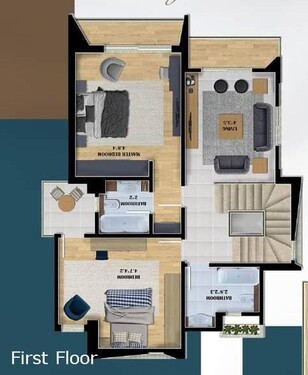 Bild 3 - 1 Zimmer Etagenwohnung in Hurghada