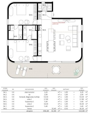 Bild 3 - 3 Zimmer Etagenwohnung in Dramalj