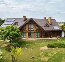 Kanadisches Blockhaus mit Einliegerwohnung - Garbów