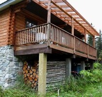 Wilderness Island in Alaska ocean front - Kenai