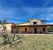 Rustikales Haus mit Panoramablick auf das Meer - MONTEMASSI
