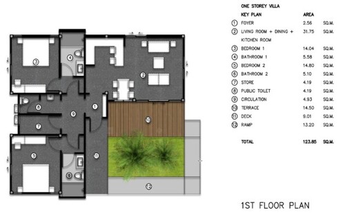 Bild 2 - 3 Zimmer Etagenwohnung zum Kaufen in Chiang mai