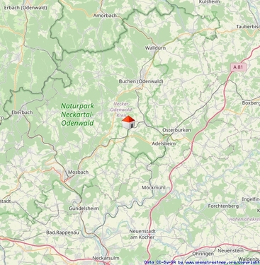 Lageplan fern - Grundstück in Seckach / Großeicholzheim zum Kaufen