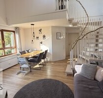 Hier stimmt alles! Moderne Maisonettewhg. charmanter Süd-Loggia und 2 Tageslichtbädern u. Parken - Pleidelsheim