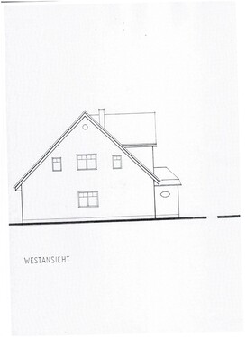 Haus Westansicht - 