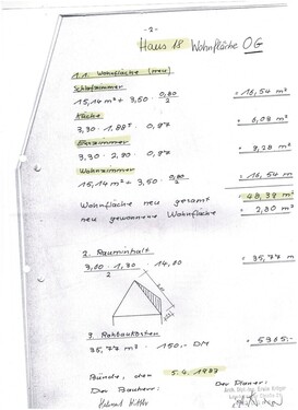 wohnfläche Haus 18 - 