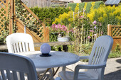 mit Blick auf die Terrasse - 