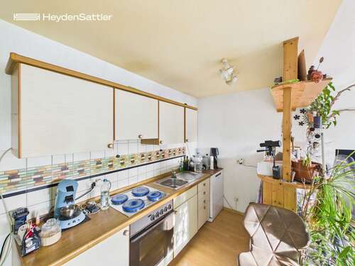 Küche / Wohnbereich - 1 Zimmer 1- Zimmerwohnung in Obergünzburg