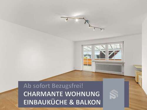 Titelbild - Gemütliche Wohnung mit XXL-Balkon für Paare und kleine Familien