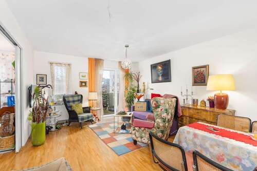 Wohnzimmer - Appartement mit 56,92 m&sup2; in München zum Kaufen