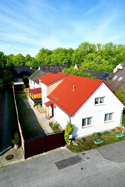 Schrägansicht-Luftaufnahme - 7 Zimmer Anlageobjekt in Lohsa