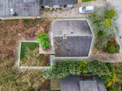 Ansicht Baukörper (Haus und Garage) - 