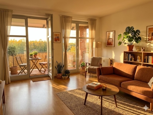 Ein Wohnzimmer zum relaxen - 3 Zimmer Etagenwohnung zum Kaufen in Schwerin