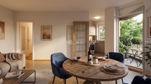 Immobilienmakler Traum mit KI Hilfe - Morgensonne auf dem Balkon: 2-Zi. mit EBK, Parkett & Keller in der Weststadt