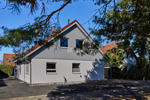 Die Ansicht aus der Sackgasse - 5 Zimmer Einfamilienhaus zum Kaufen in Oberkrämer / Marwitz