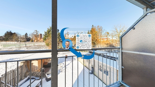 Balkon im Winter - 2 Zimmer Etagenwohnung zur Miete in Schwerin