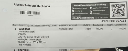 Die Eckdaten der Couch - 