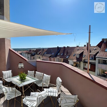 Terrasse - 5 Zimmer Dachgeschoßwohnung zum Kaufen in Pforzheim