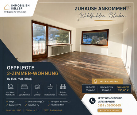Ansicht - Ruhige Renovierte 2 Zimmer Wohnung