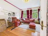 Wohnzimmer - Charmante Altbauwohnung mit 4ZKB am Waldrand von Saarbrücken - ideal für Individualisten und Macher