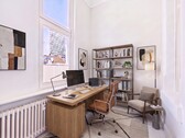 Büro virtuell eingerichtet - 
