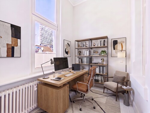 Büro virtuell eingerichtet - 