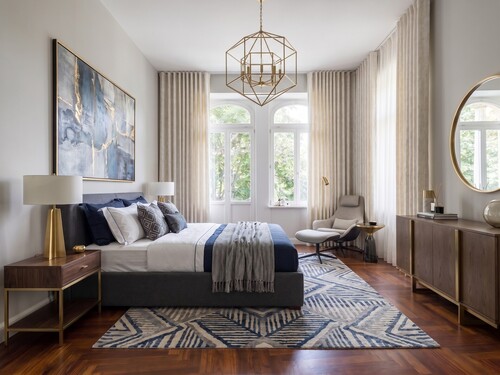 Schlafzimmer virtuell eingerichtet - 