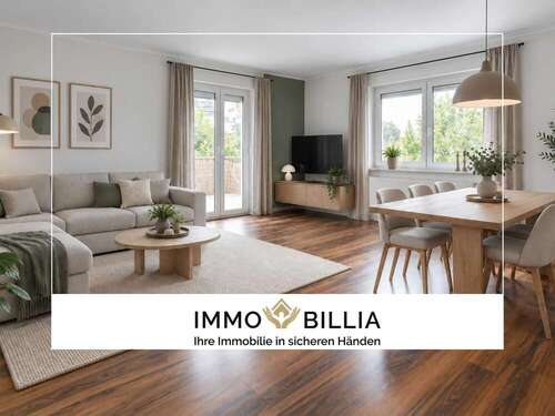 Wohn-/Esszimmer (KI-generiert) - ImmoBillia: Familientraum in zentraler Lage!