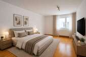 Schlafzimmer - 3 Zimmer Etagenwohnung zum Kaufen in Korntal-Münchingen