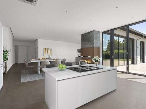 Küche/Essen - 4 Zimmer Erdgeschoßwohnung in Pleidelsheim