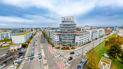Drohnenaufnahme - ATIK: Bahnstadt - Flexible Büro- u. Praxisflächen im 'Convecs' zwischen Hbf und Bahnstadt
