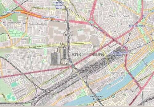 Lageplan - Büro in Frankfurt am Main / Gallusviertel