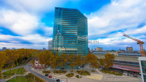 Drohnenaufnahme - ATIK: Exklusivität mit atemberaubendem Panorama - Repräsentative Büroflächen im Victoria-Turm