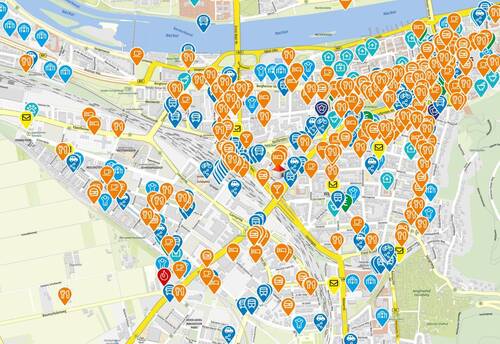 Lageplan - Halle in Heidelberg zur Miete