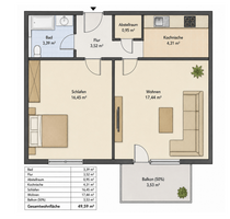 Wohnung zum Kaufen in Obertshausen 190.000,00 € 49.59 m² Wohnung zum Kaufen in Obertshausen 190.000,00 € 49.59 m²