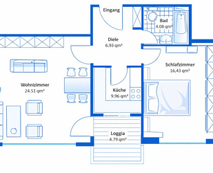 Wohnung zum Kaufen in Friedrichsdorf 249.000,00 € 57.81 m²