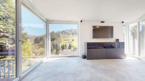 Wohnzimmer_Ausblick - Zweifamilienhaus mit 335,16 m² in Hirschhorn (Neckar) zum Kaufen