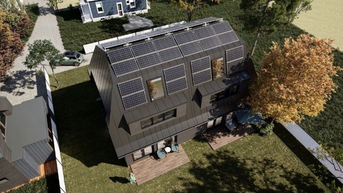 Luftbild - 6 Zimmer Doppelhaushälfte in Hamburg