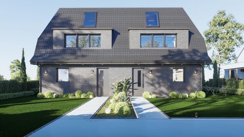 Frontansicht - Attraktive Förderung - Neubau am Alsterlauf