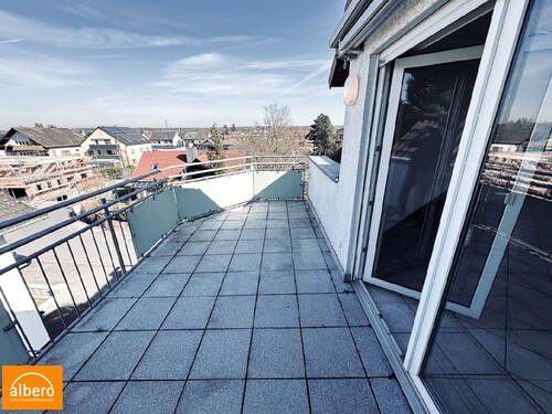 groß wie eine Terrasse, Feldblick inklusive - albero:) Attraktive Studio-Maisonette mit Aufzug