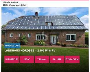 LANDHAUS NORDSEE  2.195 M² & PV - Wangerland