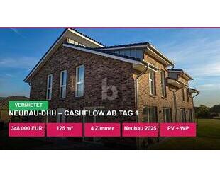 NEUBAU-DHH  CASHFLOW AB TAG 1 - 348.000,00&nbsp;EUR Kaufpreis, ca.&nbsp; 125,00&nbsp;m&sup2;&nbsp;Wohnfl&auml;che in Drebber (PLZ: 49457)